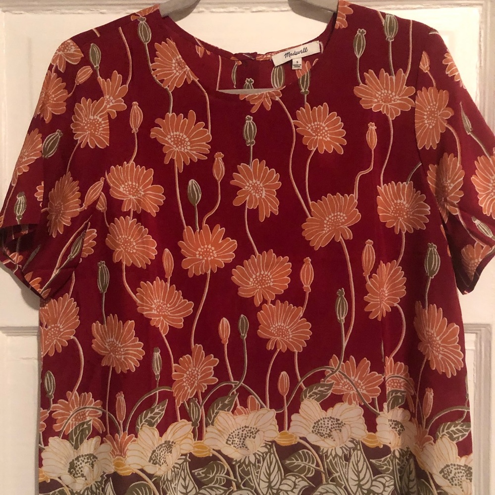 Madewell floral blouse